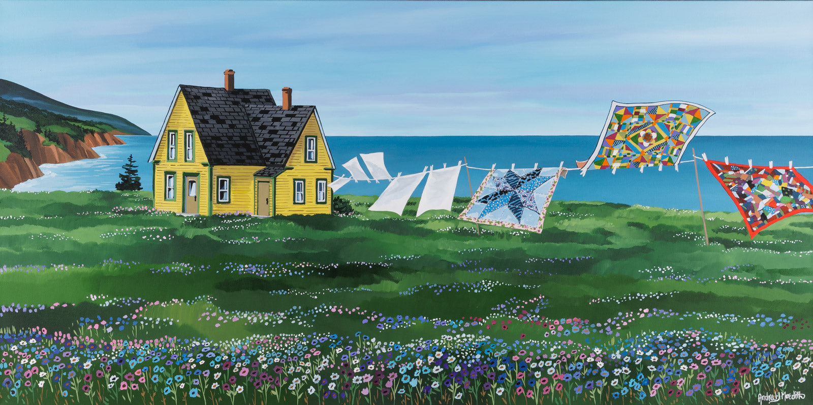 Quilts In The Wind - Cape Breton