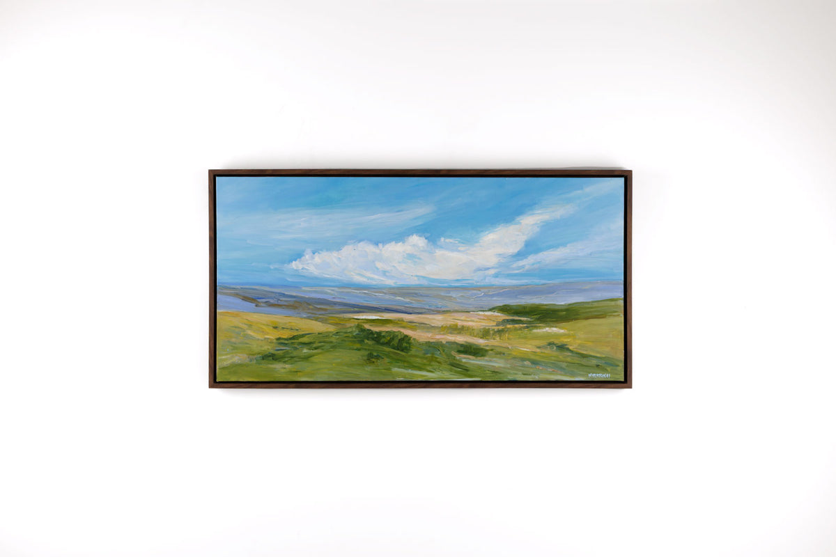 Martha Kokkinos, "Fields Of Quiet," detail view, oil on canvas