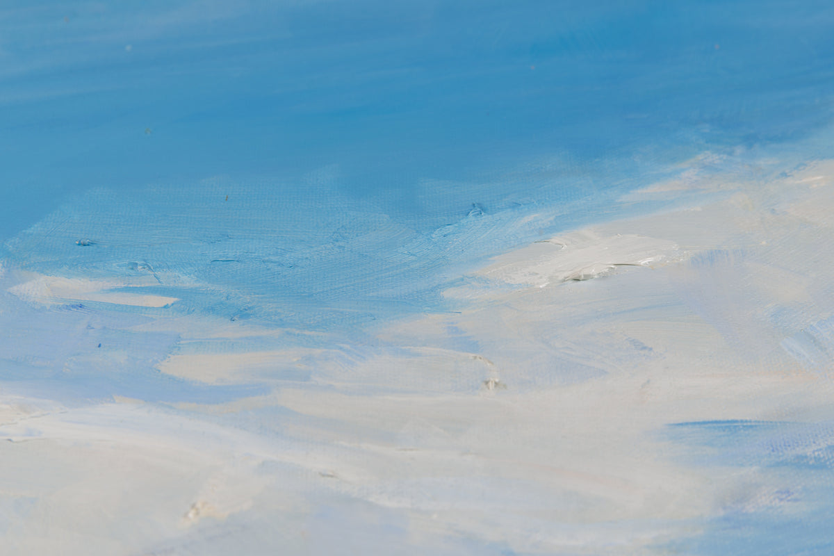 Martha Kokkinos, "Fields Of Quiet," detail view, oil on canvas
