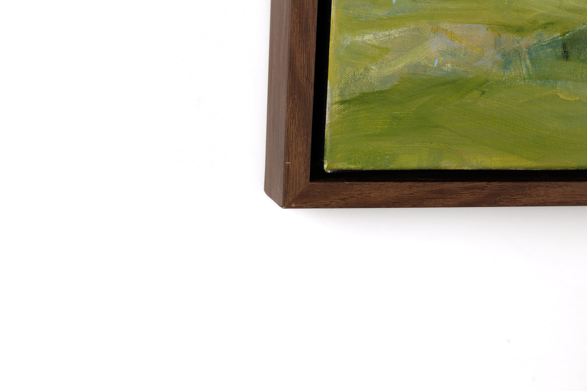Martha Kokkinos, "Fields Of Quiet," detail view, oil on canvas