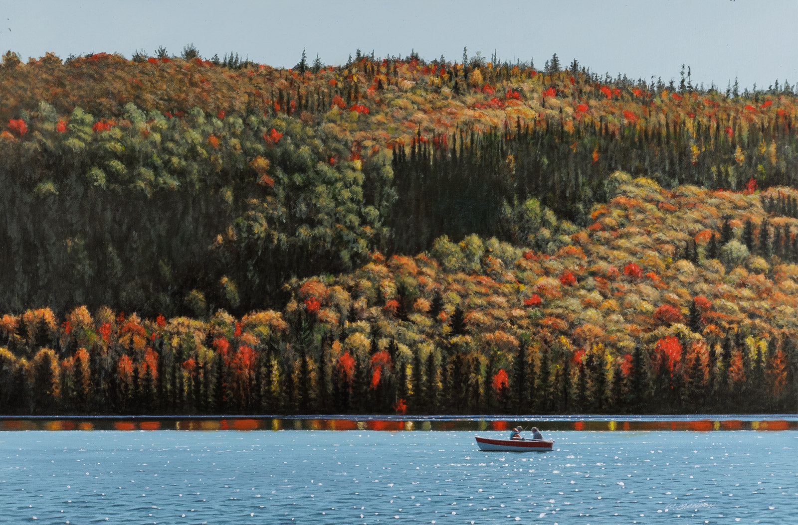 Changing Colours At The Lake Of Two Rivers