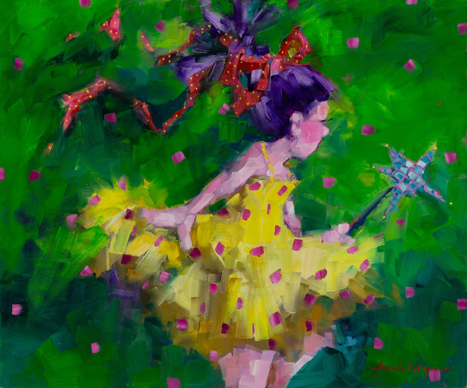 Figurative “Magical Thinking” by Angela Morgan – oil on canvas.