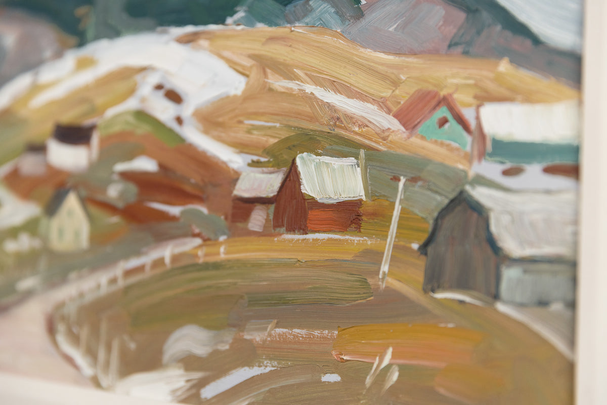 Mario Mauro, "P.T. Adol/ffe 1976," detail view, oil on panel