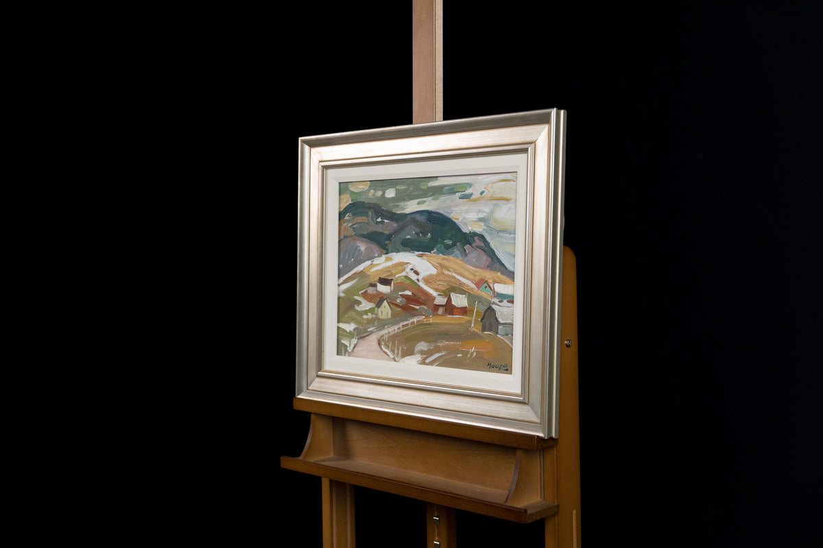 Mario Mauro, "P.T. Adol/ffe 1976," detail view, oil on panel