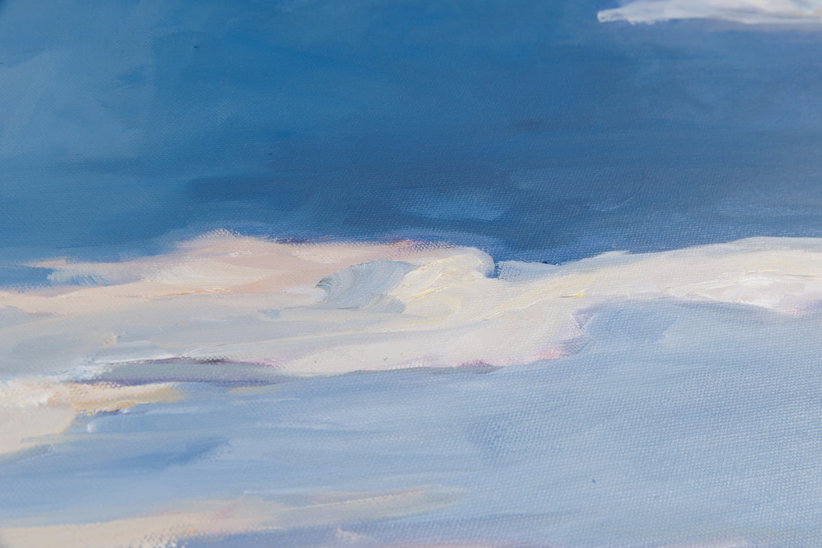 Martha Kokkinos, "Serenity," detail view, oil on canvas