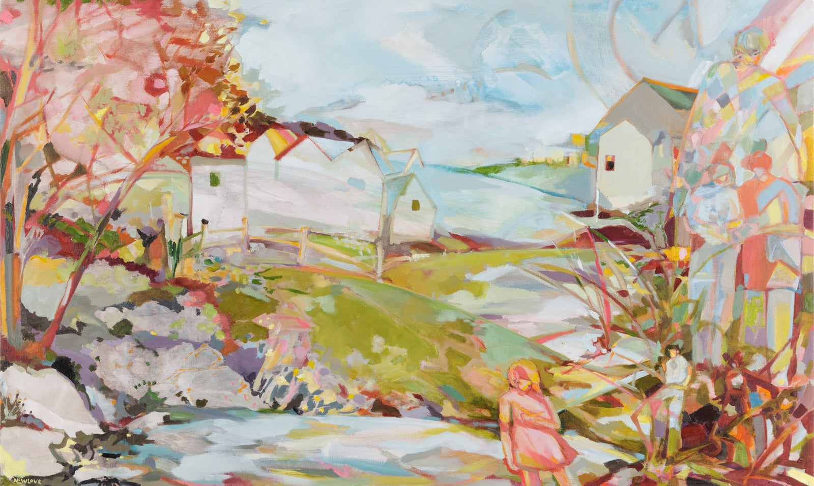 Landscape “Transitions” by Tina Newlove – oil on canvas.