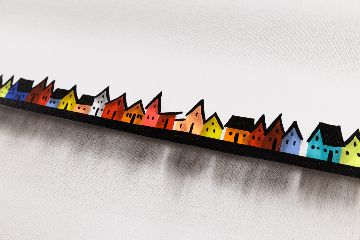 Natasha Miller, "Summer Days By Days," detail 2, acrylic & charcoal on canvas