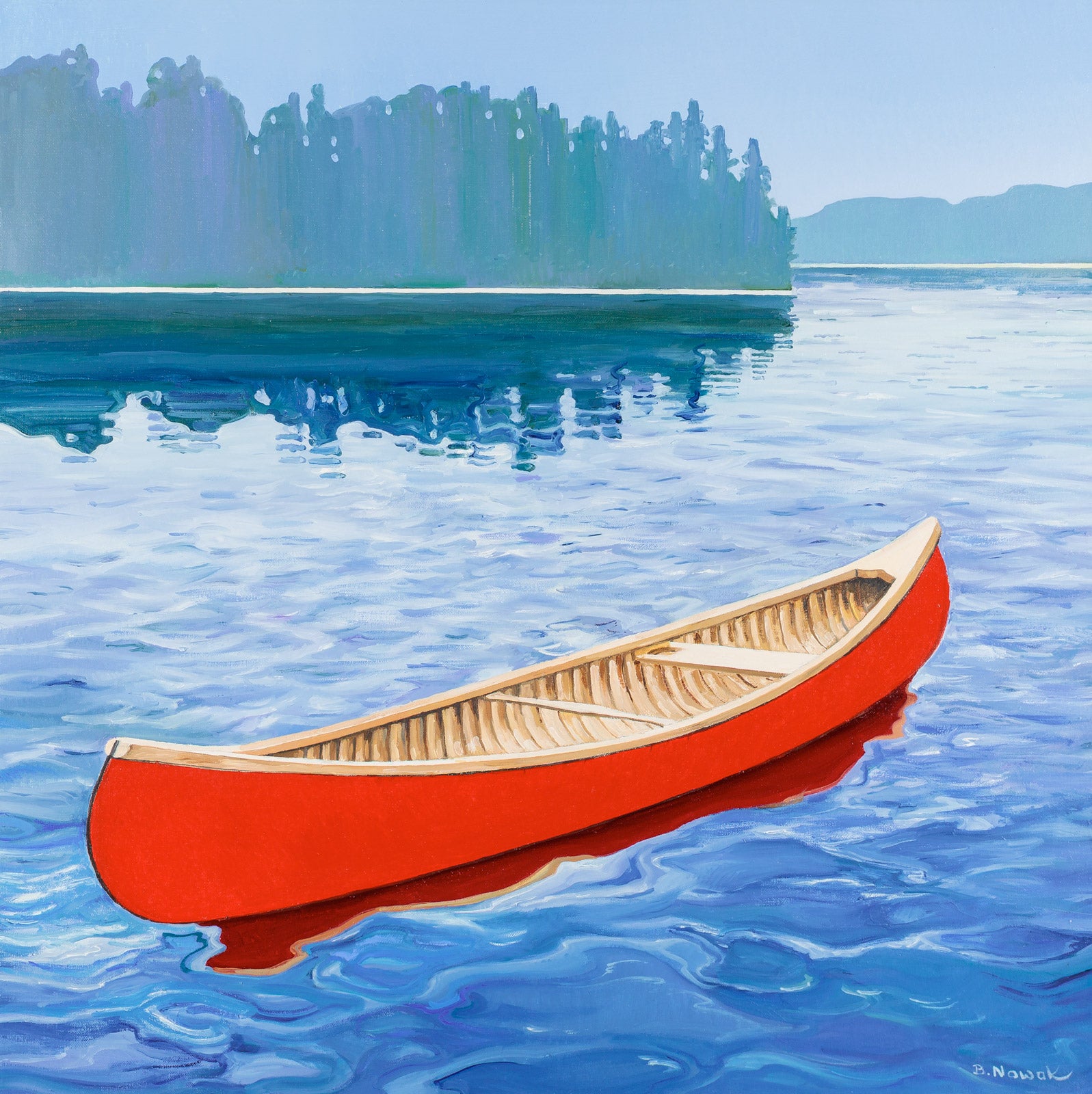 Seascape & Water “Free At Last” by Brigitte Nowak – oil on canvas.