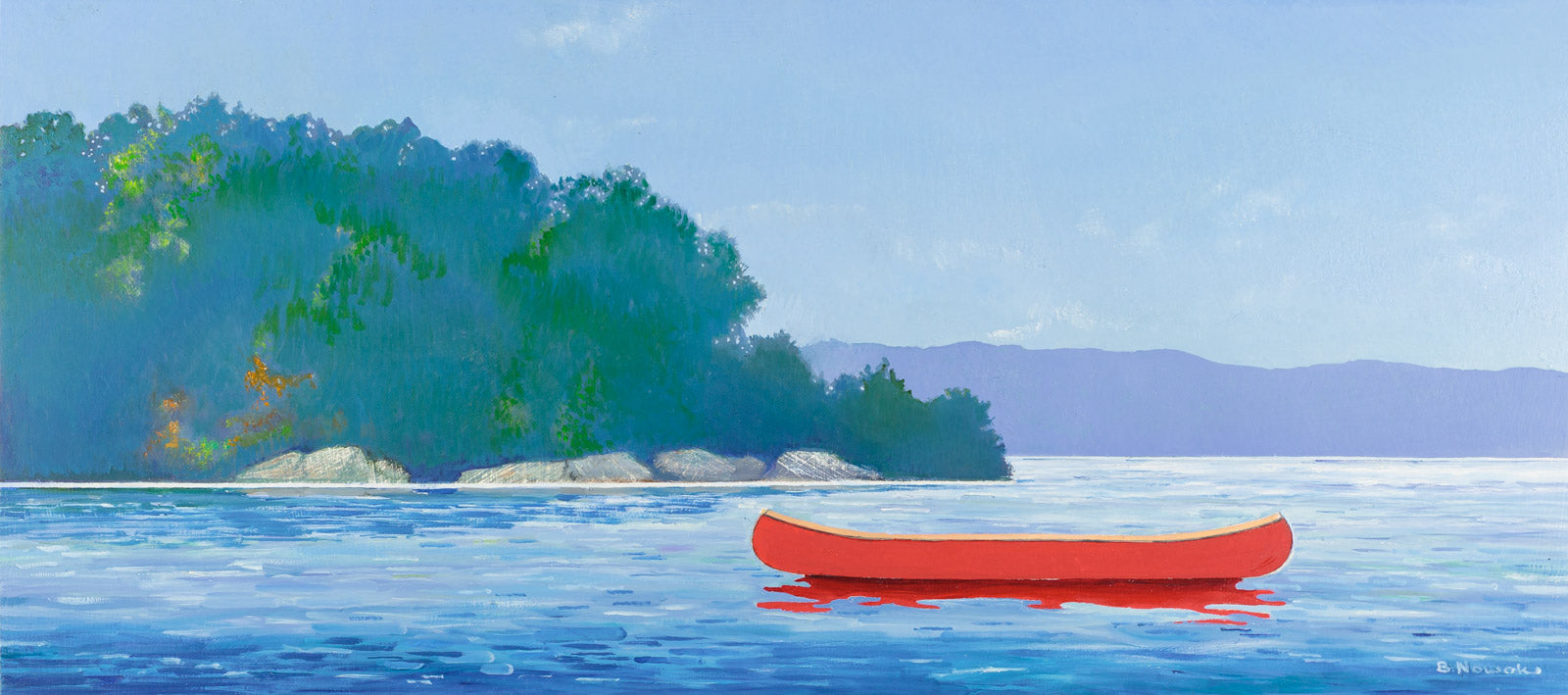 Seascape & Water “Betwixt” by Brigitte Nowak – oil on canvas.