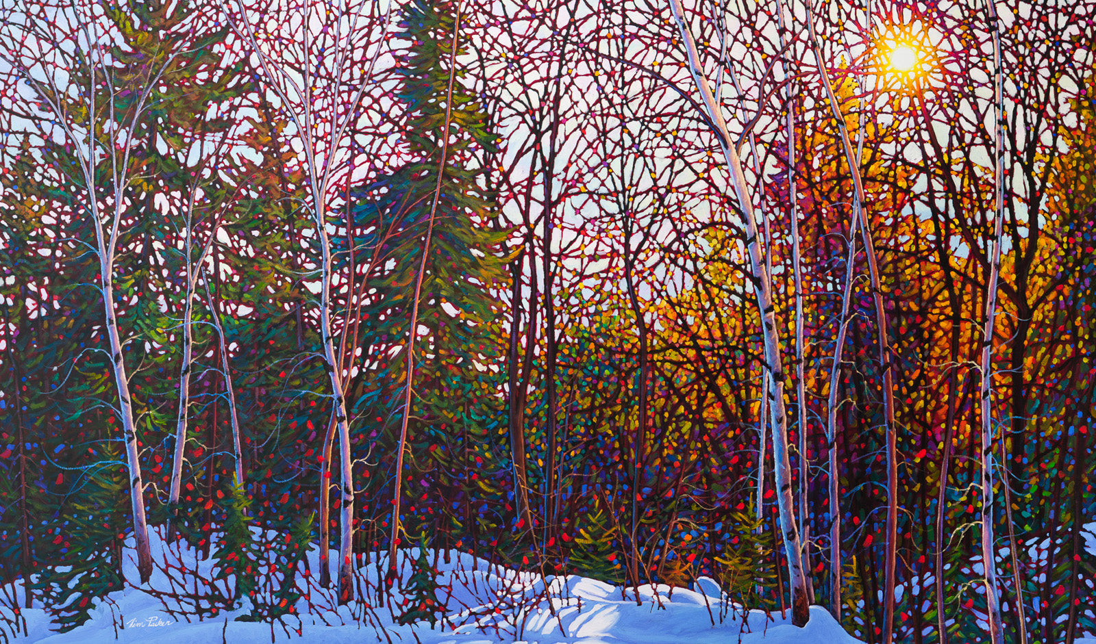 Landscape “P'tit Beauchemin” by Tim Packer – giclee on canvas.