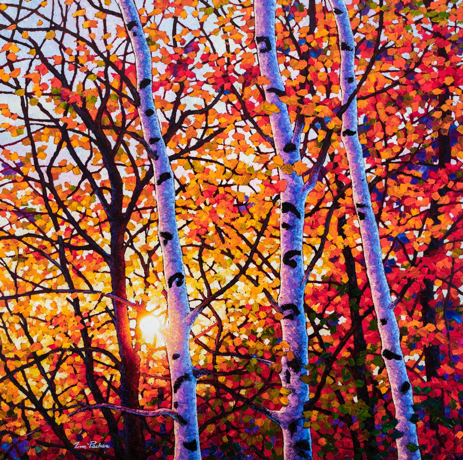 Landscape “A New Leaf (Diptych)” by Tim Packer – giclee on canvas.