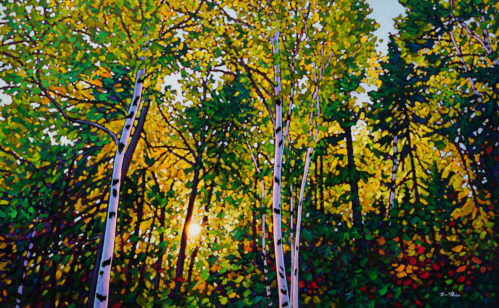 Landscape “Viridian Dream” by Tim Packer – giclee on canvas.