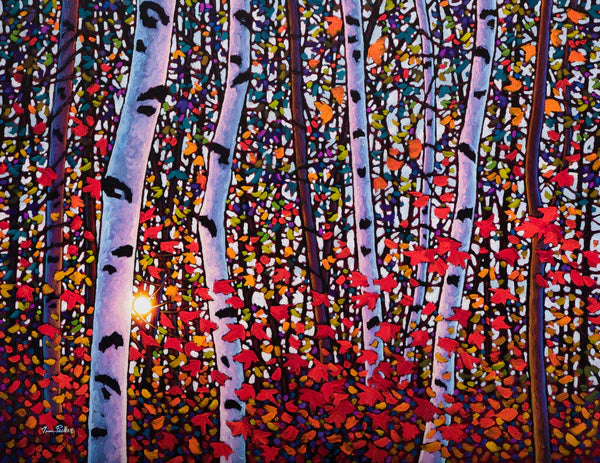 Landscape “Autumn's Bounty” by Tim Packer – giclee on canvas.