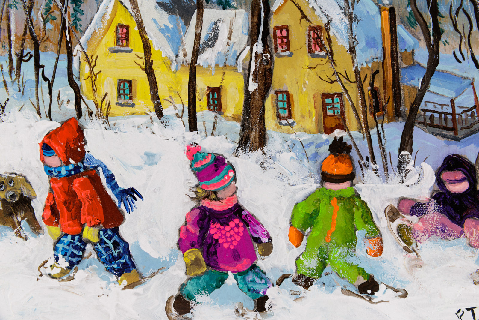 On Adore Jouer De Hors Dans La Neige