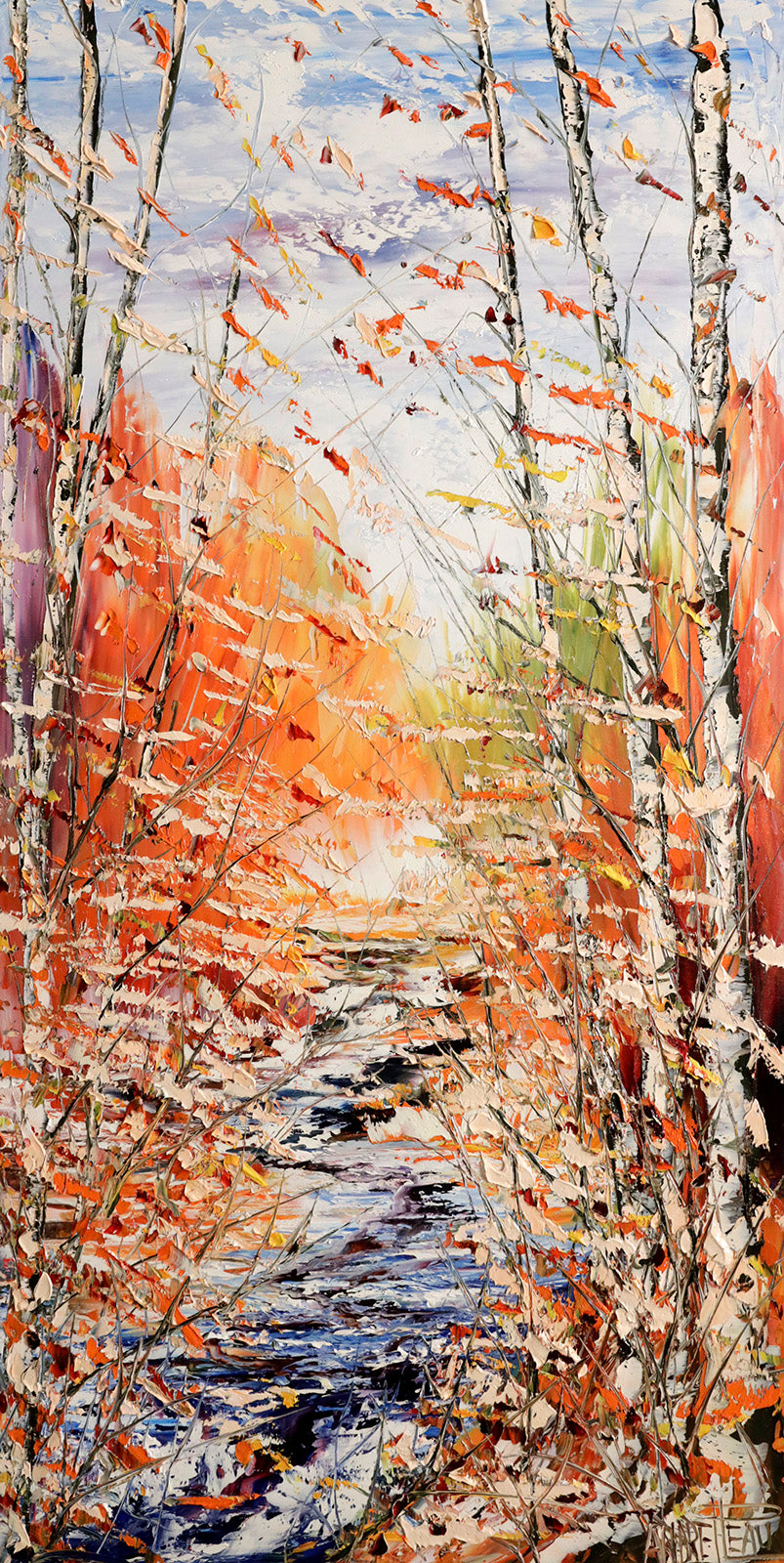 Landscape “Le Paysage Nous Habite” by Andre Pleau – oil on canvas.