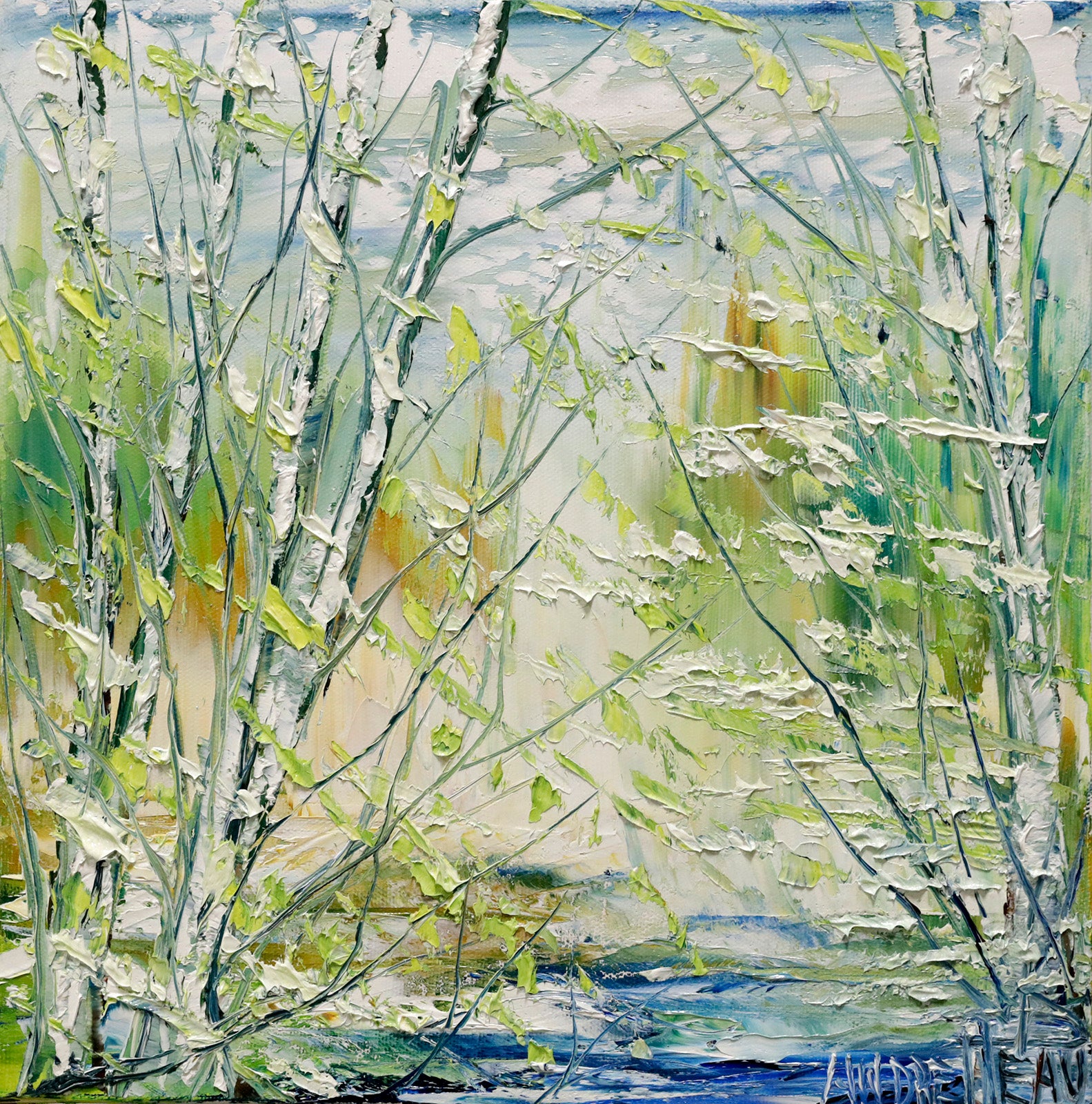 Landscape “Celebrons L'Ete” by Andre Pleau – oil on canvas.
