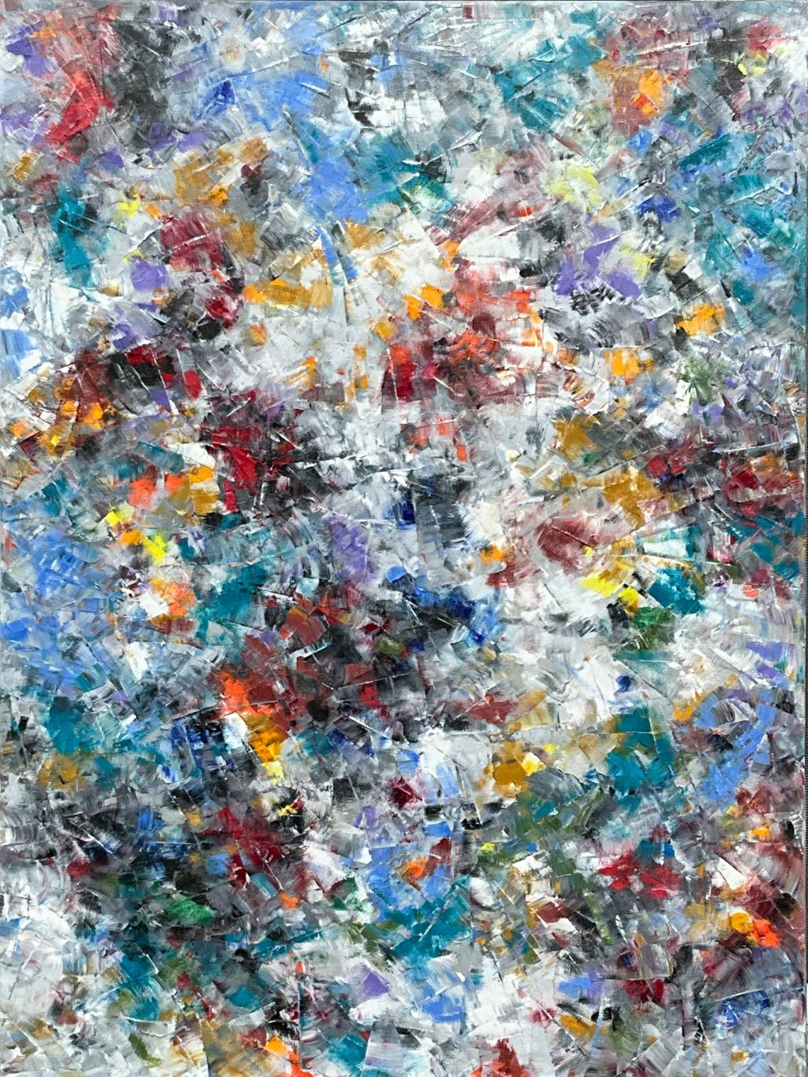 Abstracts “MC#743” by Svitlana Pryhodko – mixed media on canvas.