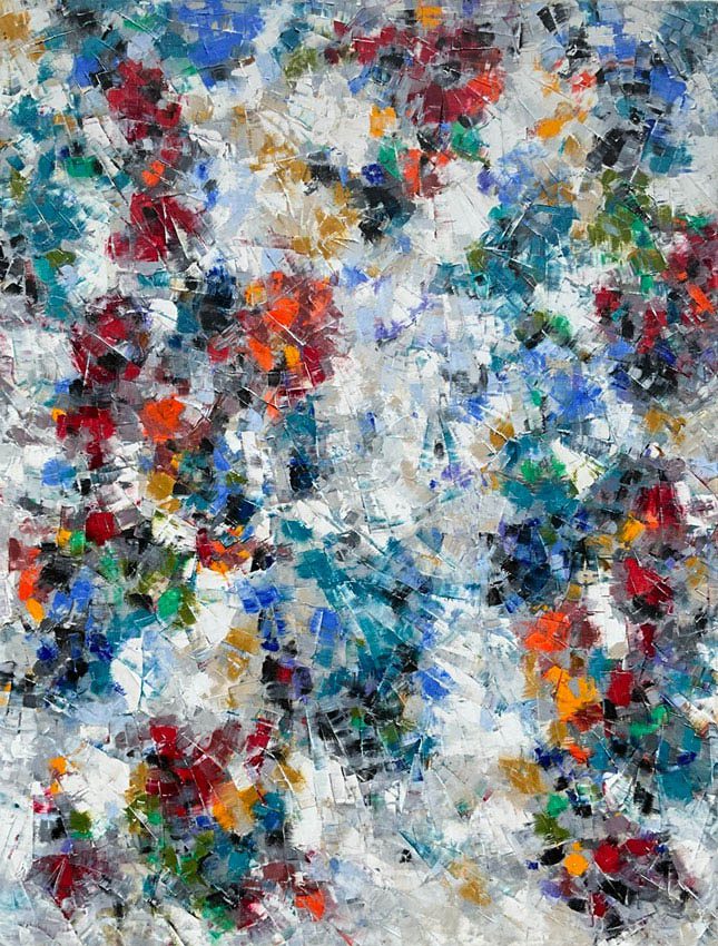 Abstracts “MC#744” by Svitlana Pryhodko – mixed media on canvas.
