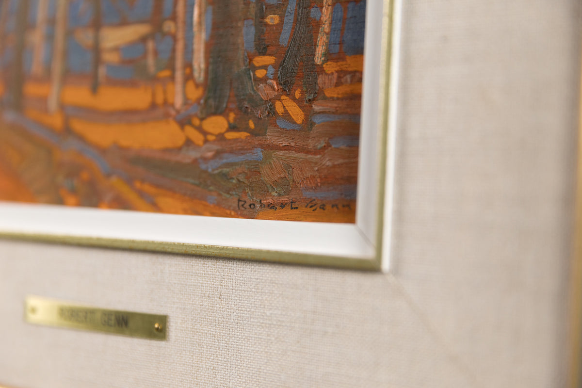 Robert Genn, "Wood Interior," detail 3, oil on panel