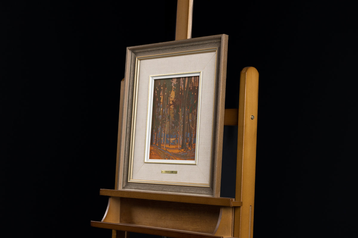 Robert Genn, "Wood Interior," detail 2, oil on panel