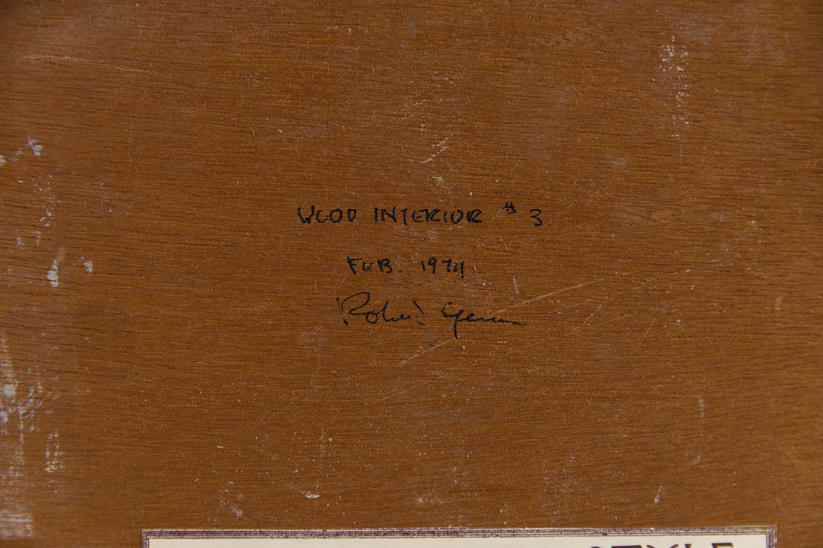 Robert Genn, "Wood Interior," detail 6, oil on panel