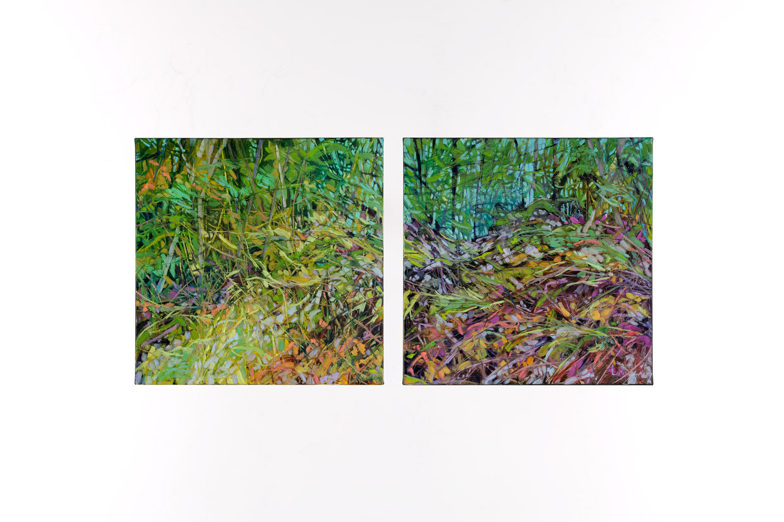 The Air Is Thick With Summer's Undoing Diptych