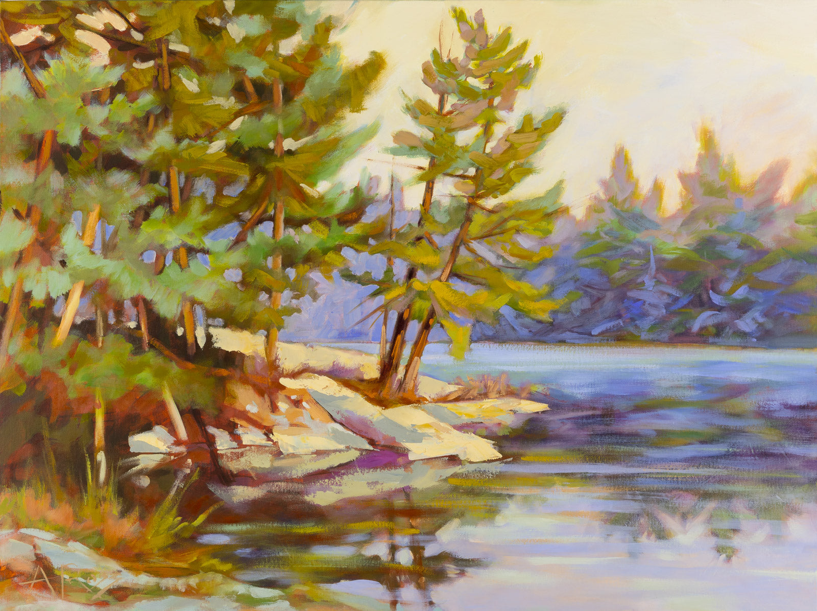Landscape “Turtle Bay” by Andrea Ross – oil on canvas.