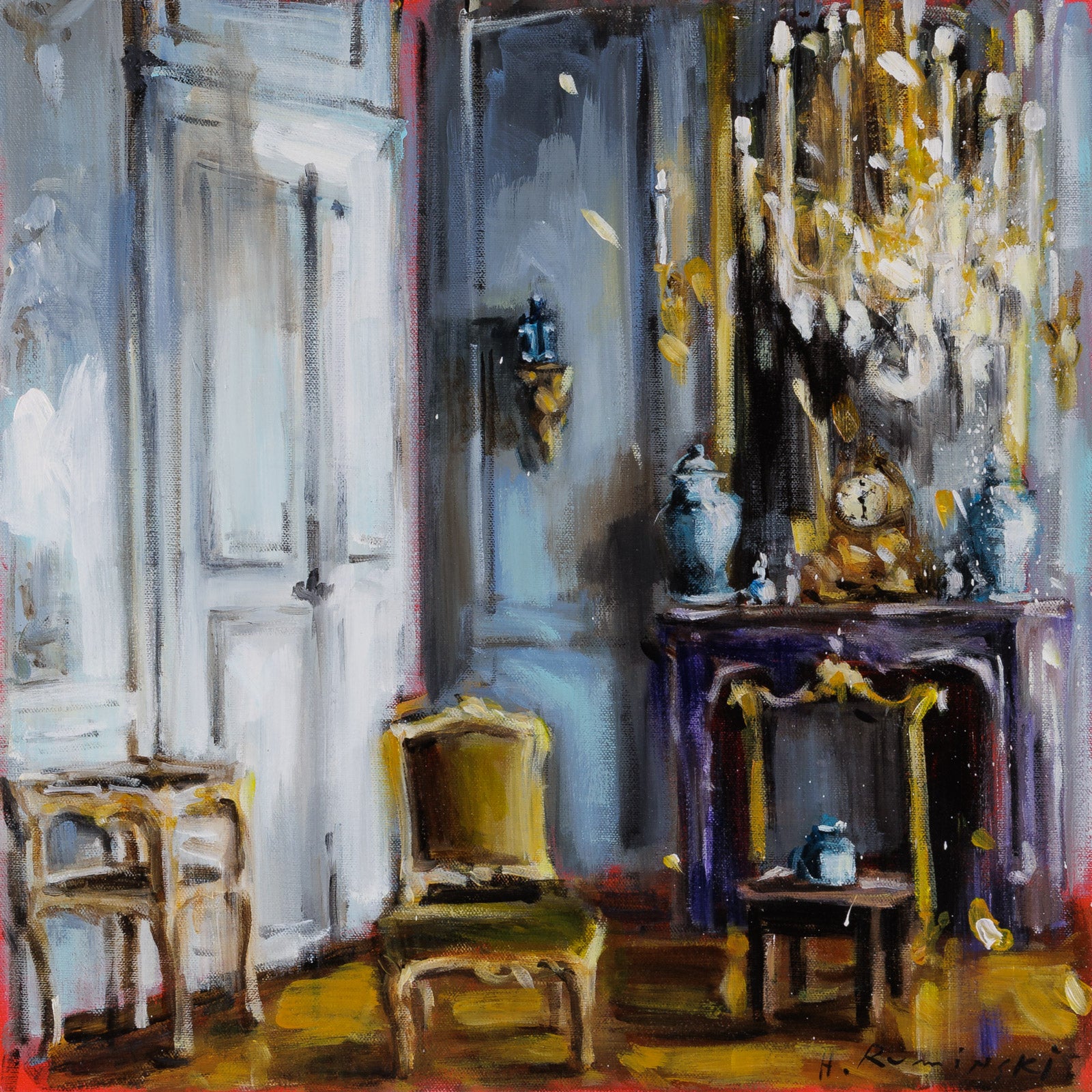 Door, Chair & Fireplace