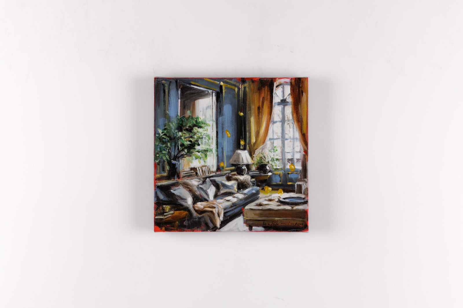 Interior In Steel Grey With Greenery