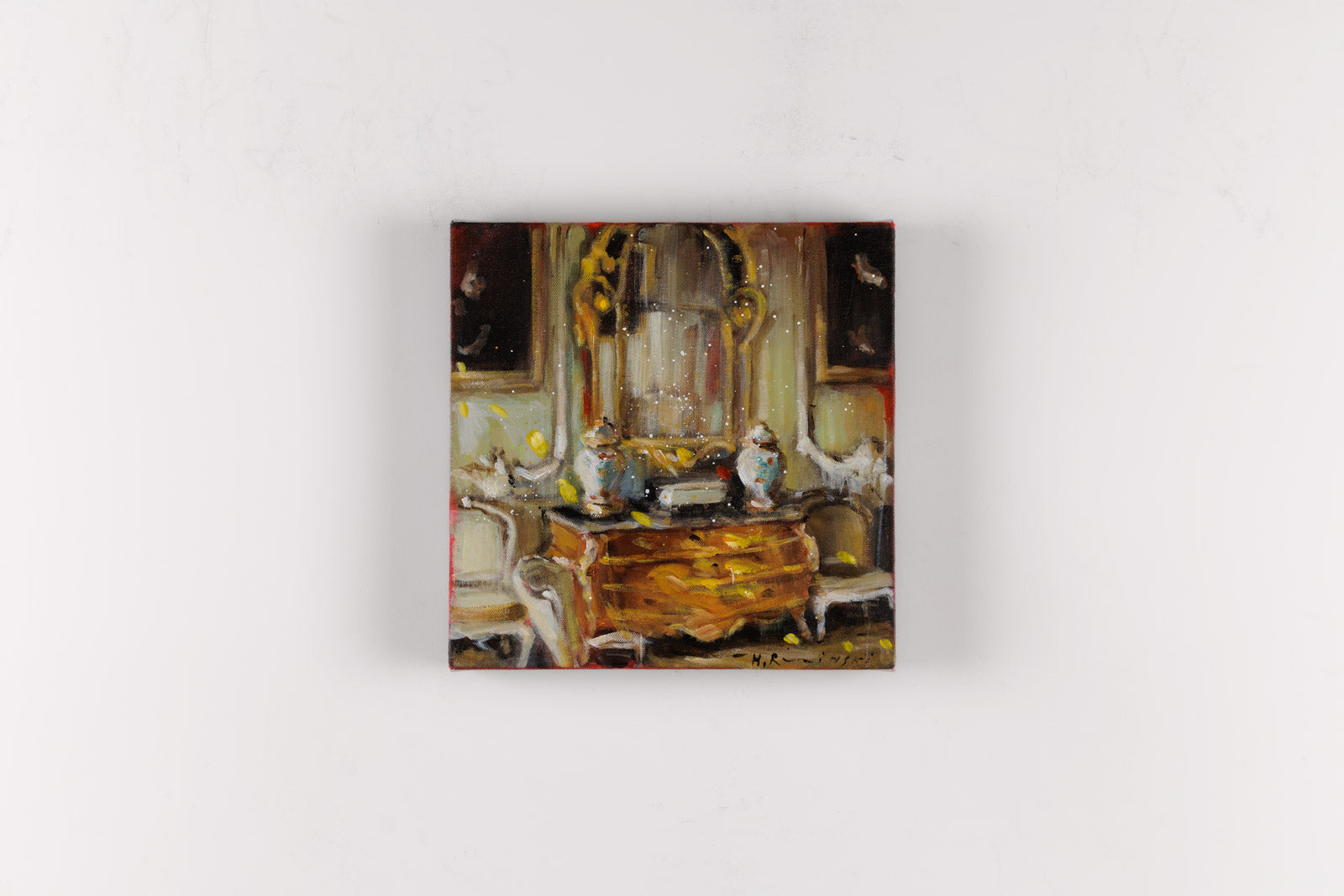 Bombe Chest & Gilded Mirror