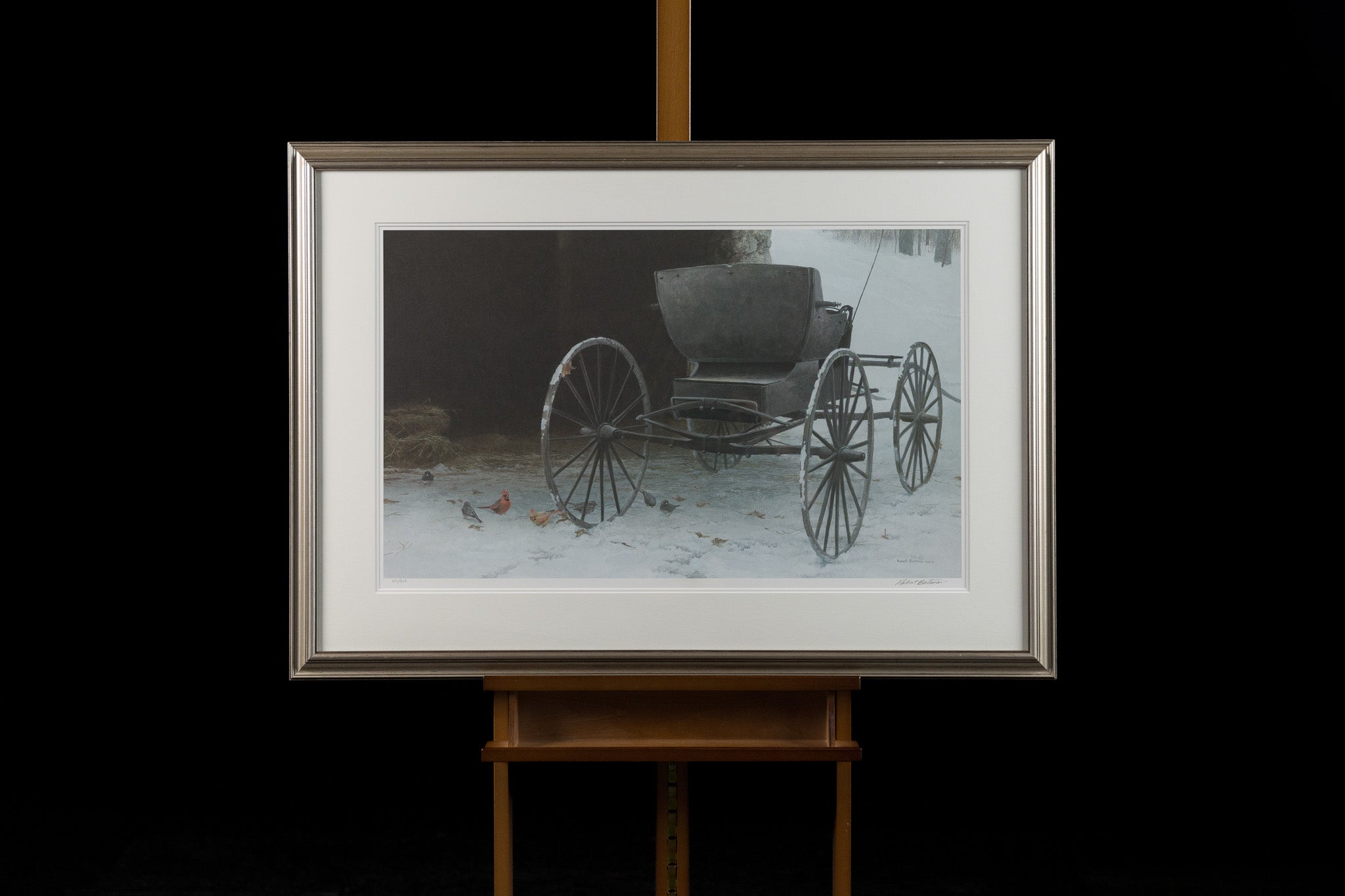 Old Buggy & Winter Birds