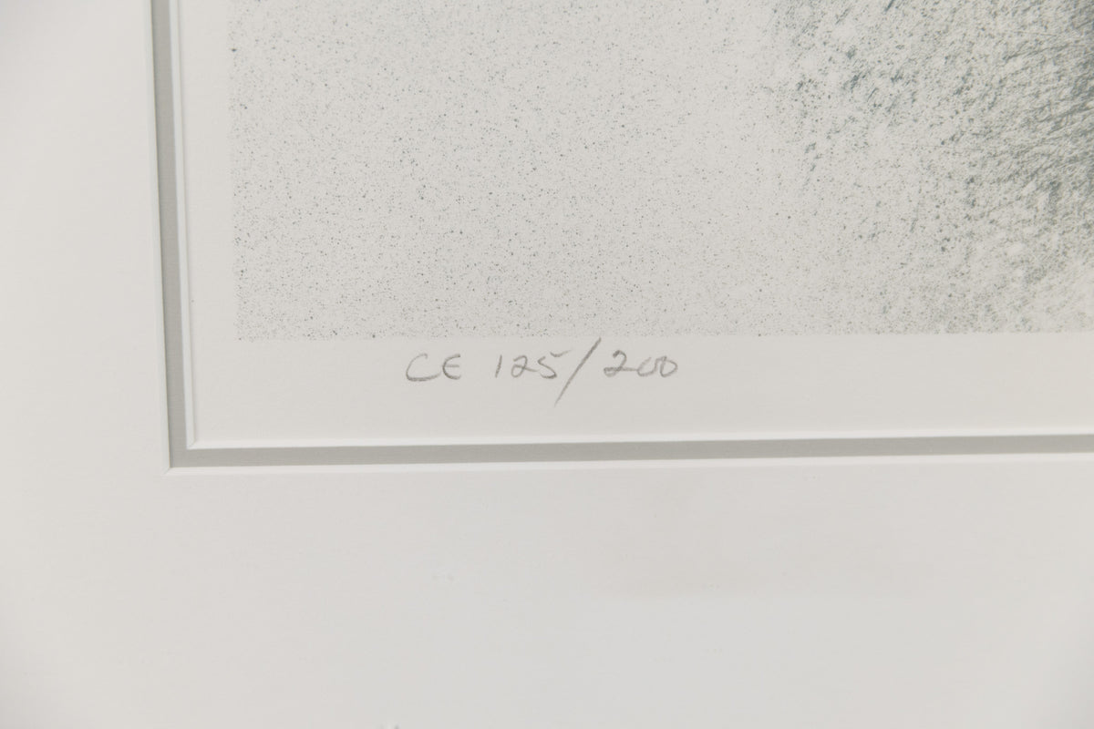 Robert Bateman, "Wolf Pair In Winter CE 125/200," detail view, offset lithograph