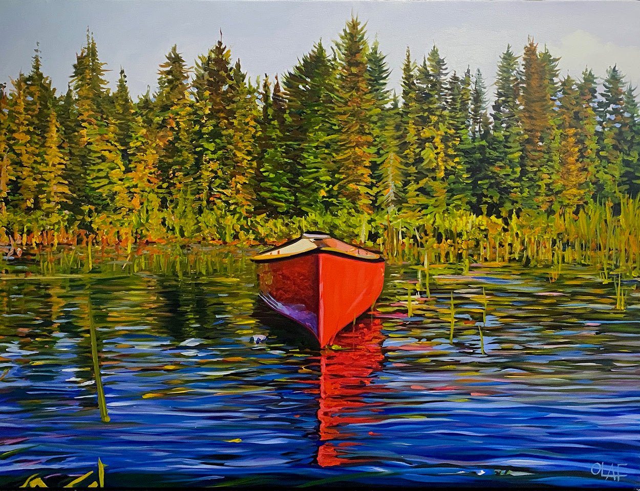 Landscape “Living The Dream” by Olaf Schneider – oil on canvas.