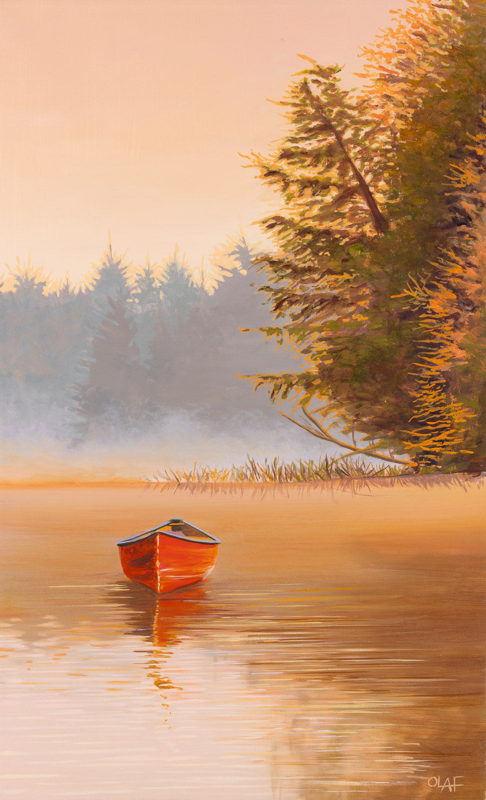 Landscape “Going Solo” by Olaf Schneider – oil on canvas.