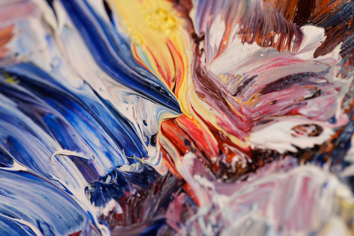 Steve R. Coffey, "Rolling," detail 5, oil on canvas