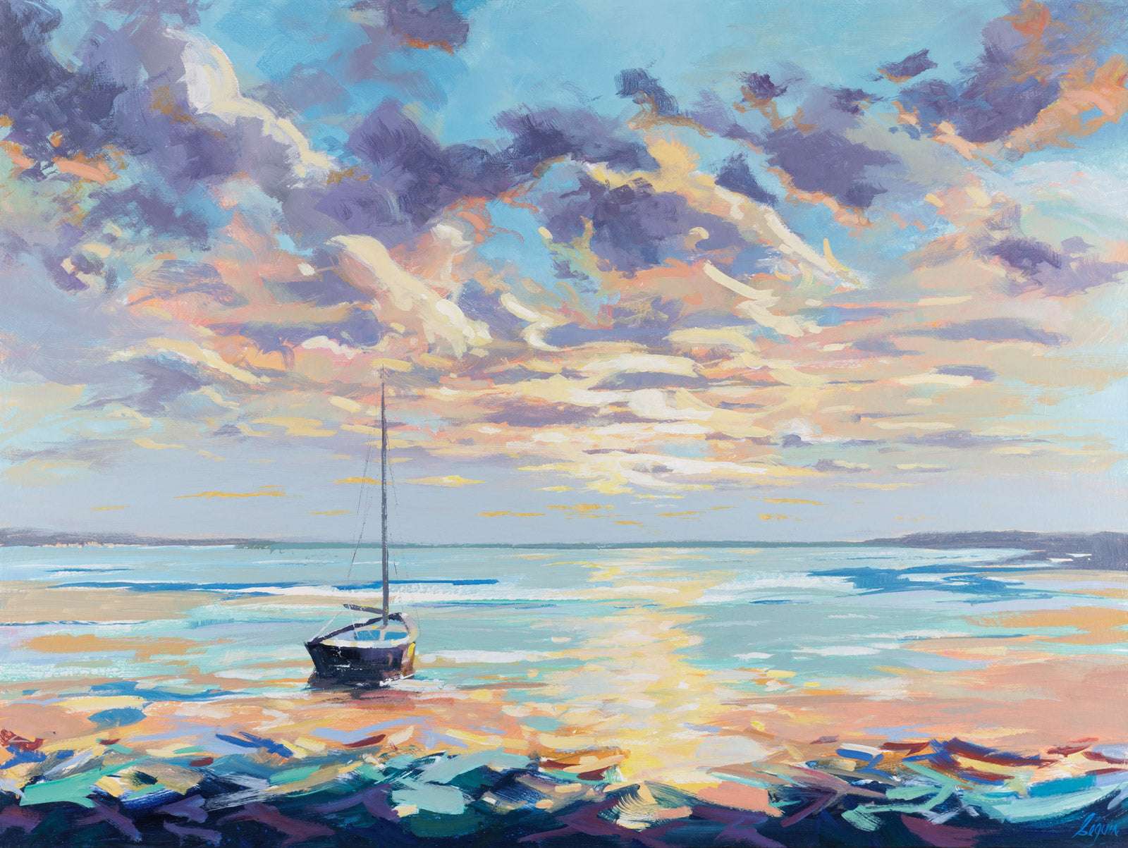 Seascape & Water “Peaceful Moment” by Robert Seguin – acrylic on canvas.