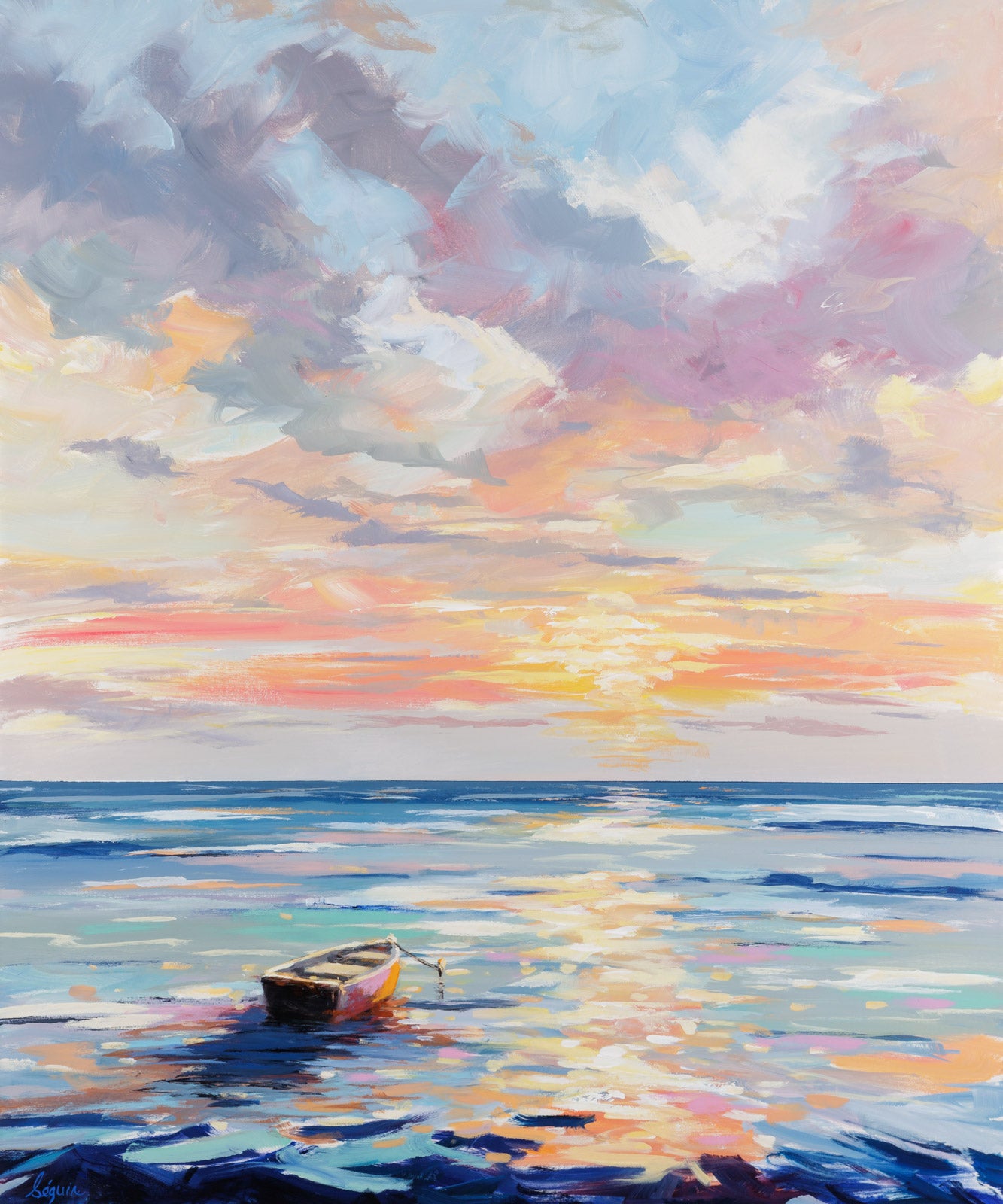 Seascape & Water “Serenity” by Robert Seguin – acrylic on canvas.