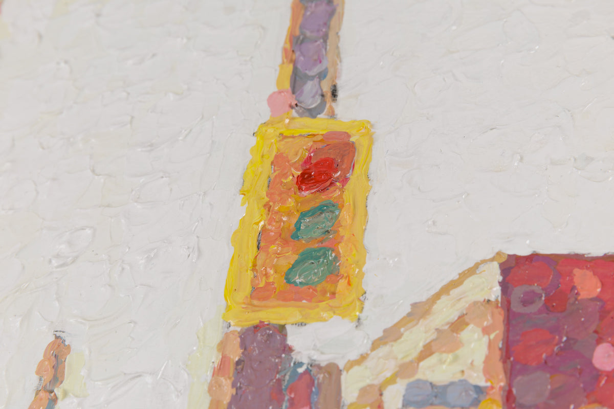 Susan Gale, "Another Miracle," detail 2, acrylic on panel