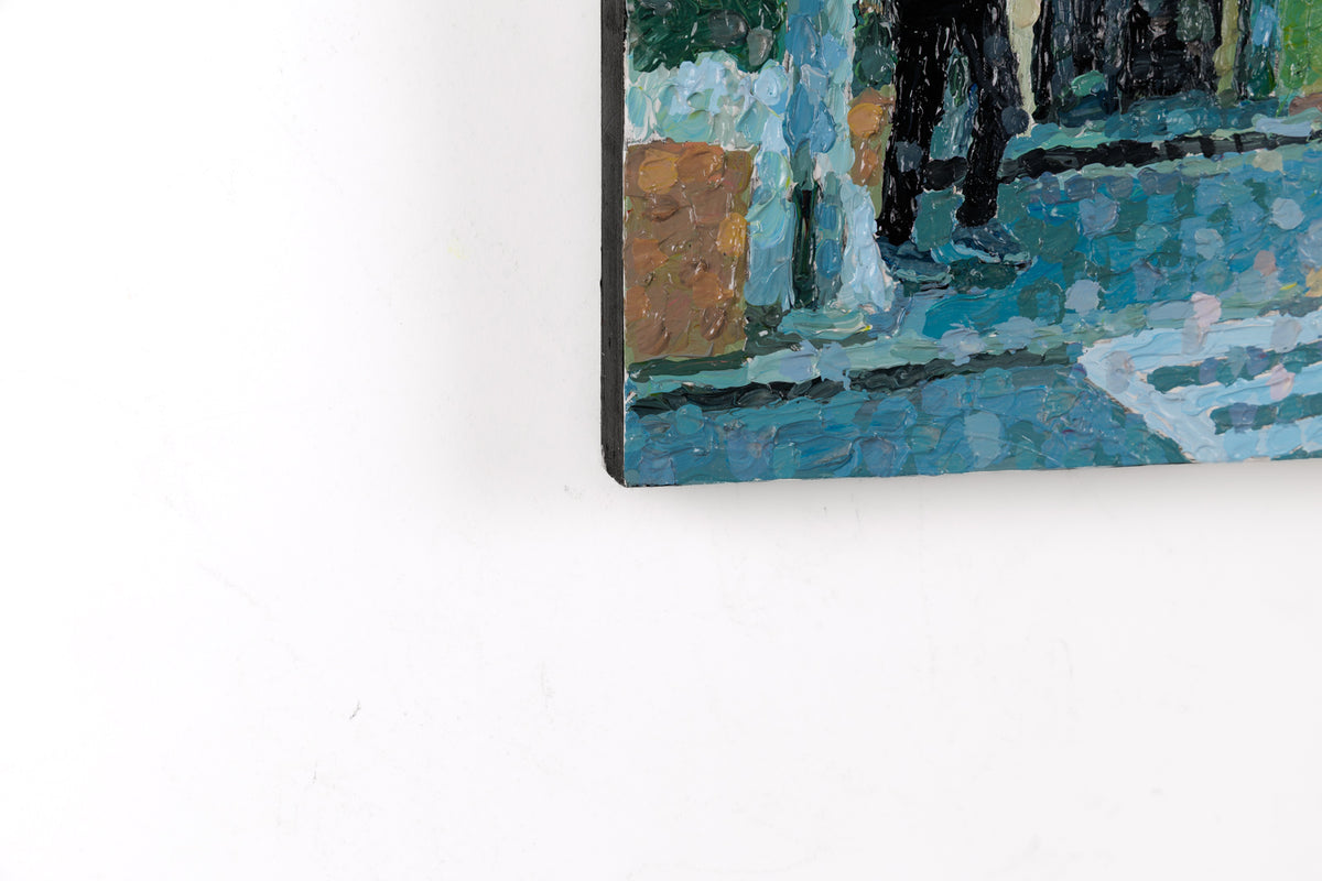Susan Gale, "Another Miracle," detail 4, acrylic on panel