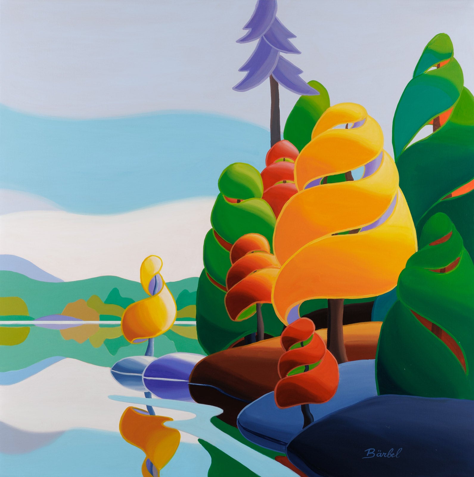 Enchanted Lake Diptych
