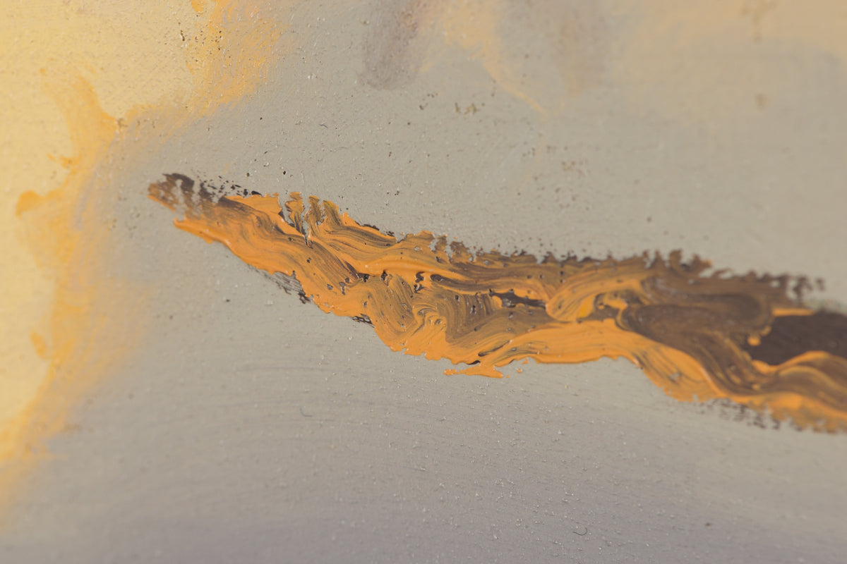 Sue Miller, "Awakening," detail view, oil on canvas