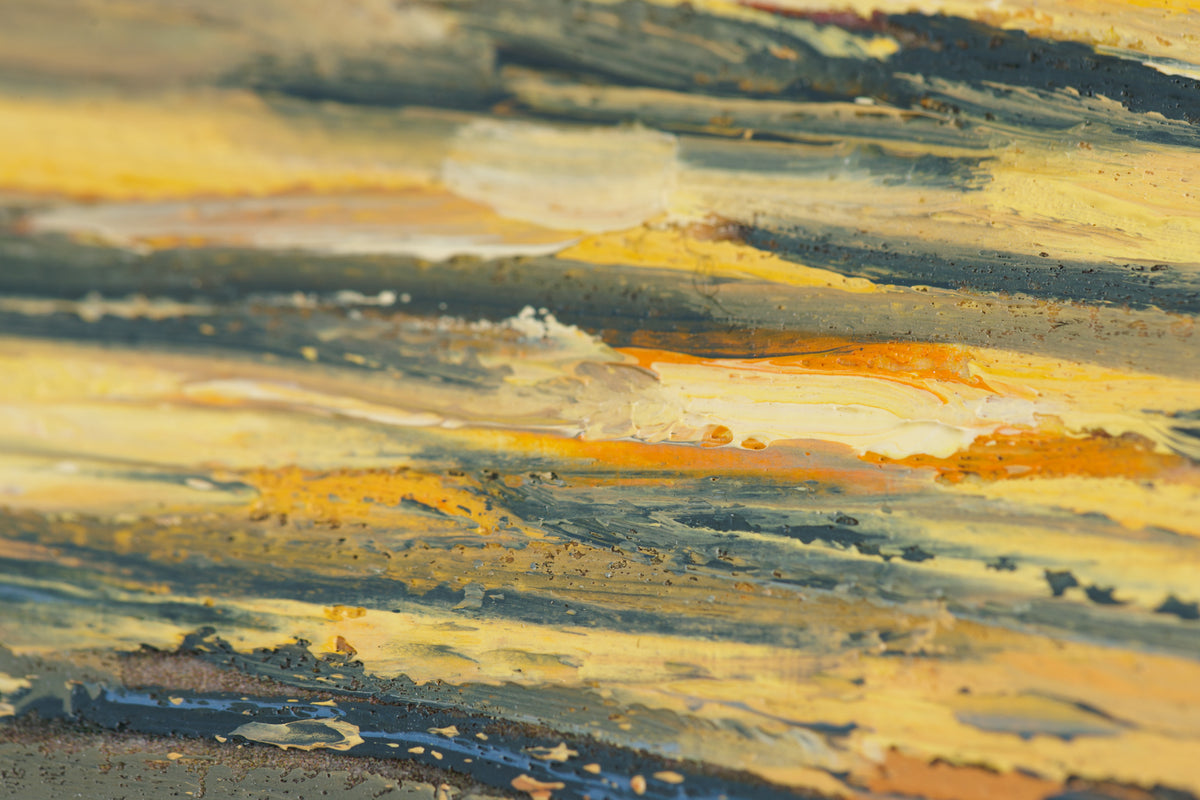 Sue Miller, "Almost Heaven," detail view, oil on canvas