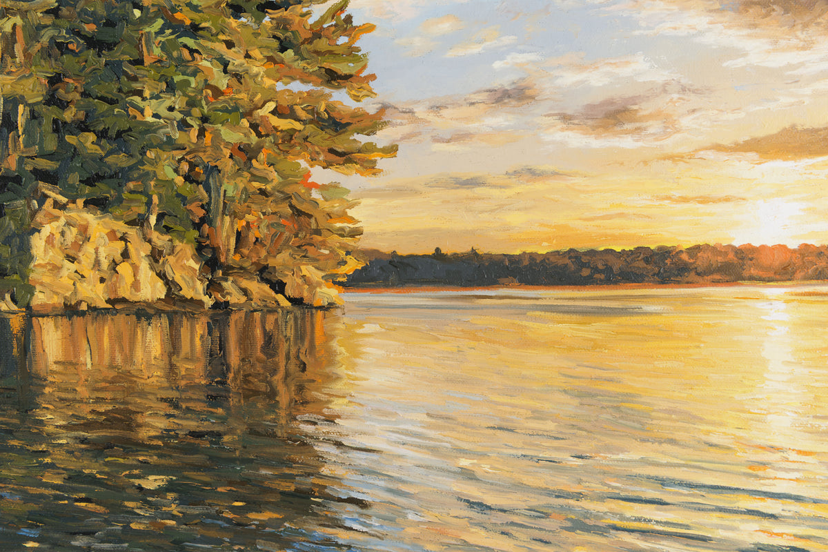Sue Miller, "Almost Heaven," detail view, oil on canvas