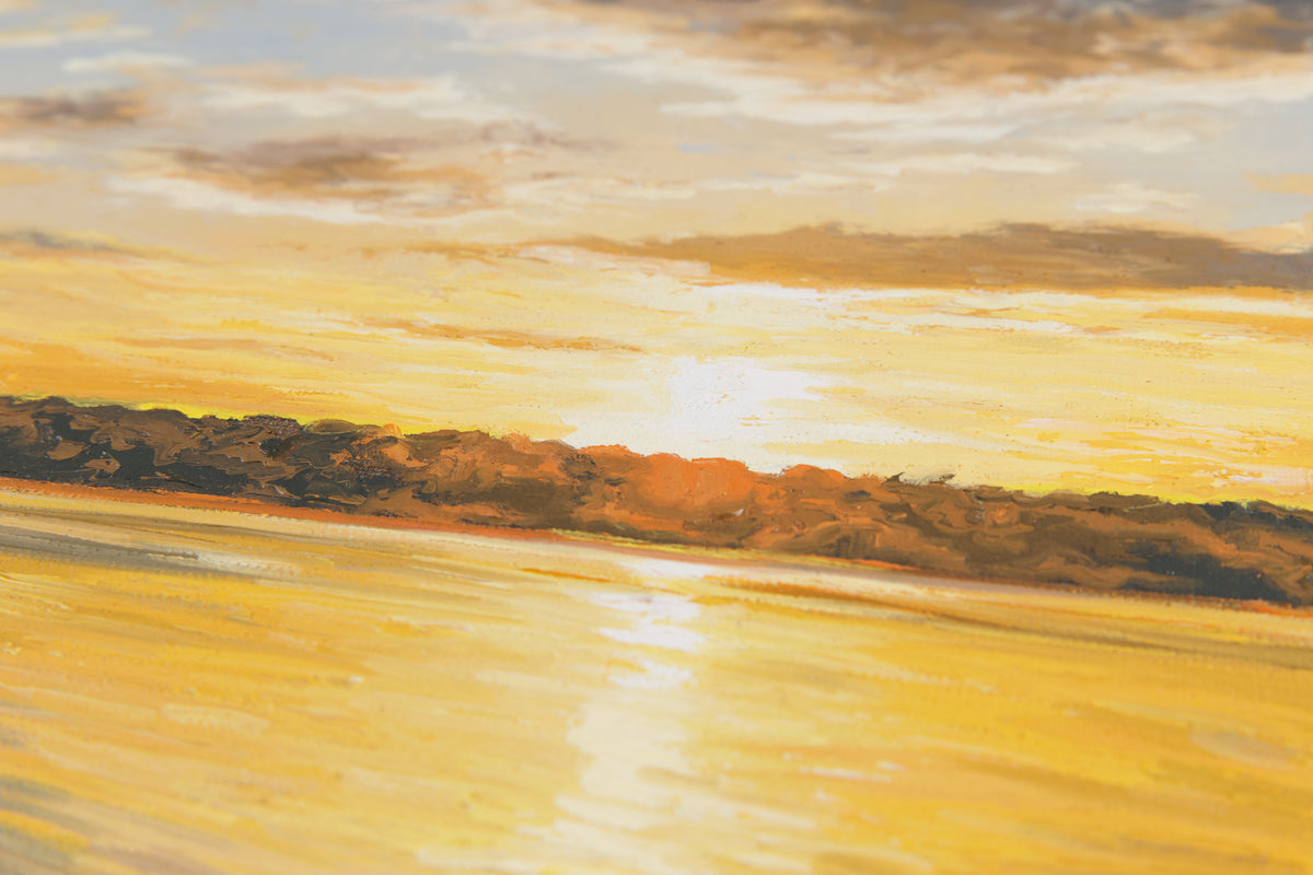 Sue Miller, "Almost Heaven," detail view, oil on canvas