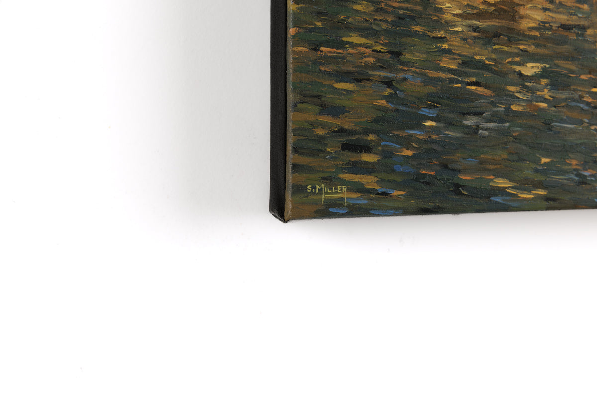 Sue Miller, "Almost Heaven," detail view, oil on canvas