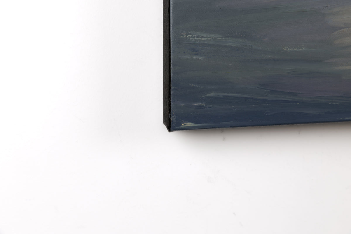 Sue Miller, "Afterglow," detail view, oil on canvas