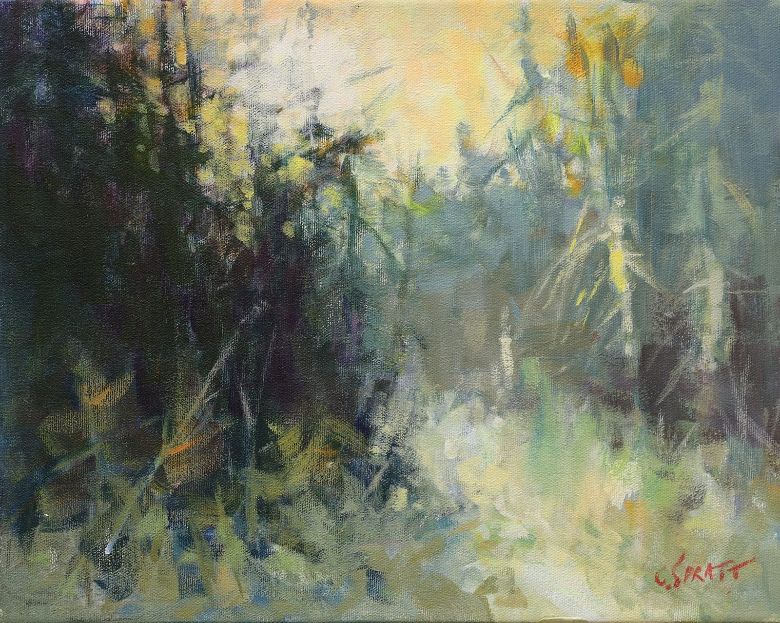 Landscape “Lightfast” by Charles Spratt – acrylic on canvas.