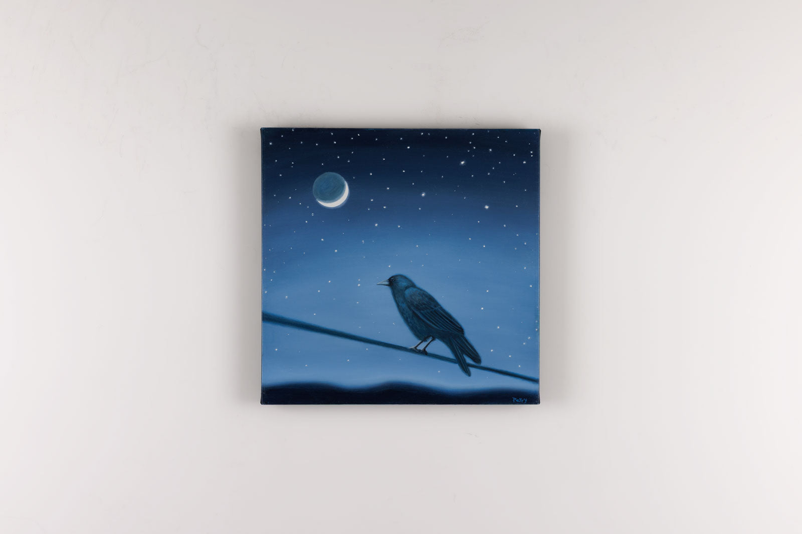 Crow With Moon