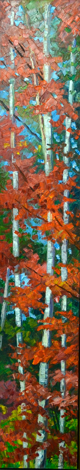 Landscape “Les Bouleaux Blancs” by Armand Tatossian – oil on canvas.