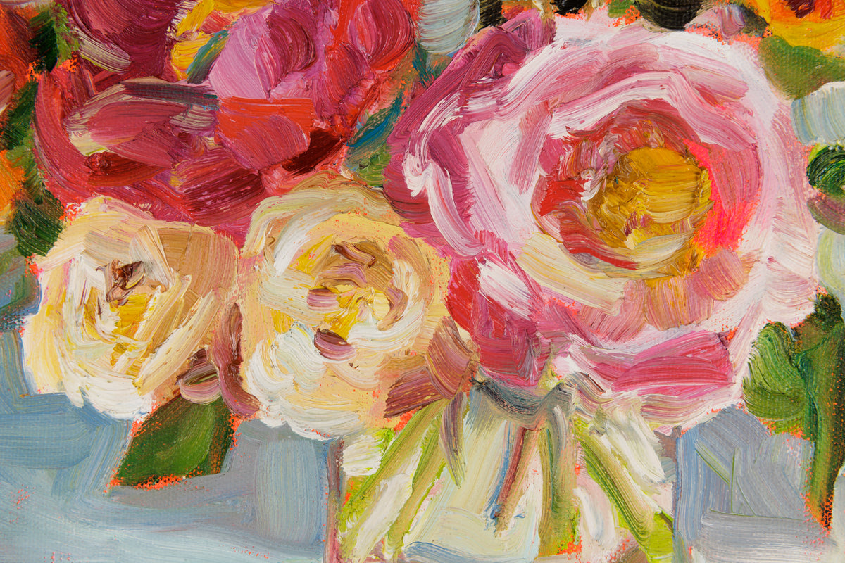 Vanessa Drew, "Daydream," detail 1, oil on canvas